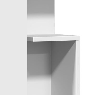 vidaXL Tavolino Bianco 35x35x60 cm in Legno Multistrato