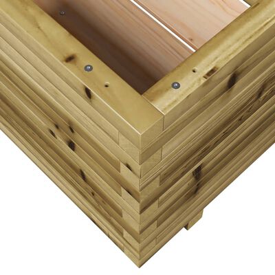 vidaXL Fioriera da Giardino 60x60x49,5 cm in Legno di Pino Impregnato