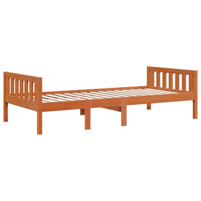 vidaXL Letto Bambini senza Materasso Marrone Cera 80x200 cm Legno Pino