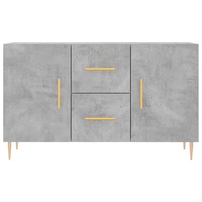 vidaXL Credenza Grigio Cemento 100x36x60 cm in Legno Multistrato