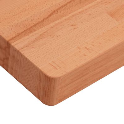 vidaXL Piano per Tavolo 60x60x4 cm Quadrato Legno Massello di Faggio