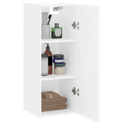 vidaXL Mobile a Parete Bianco 34,5x34x90 cm in Legno Multistrato