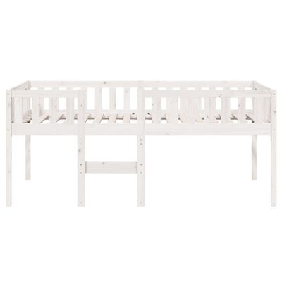 vidaXL Letto per Bambini senza Materasso Bianco 75x190cm Massello Pino