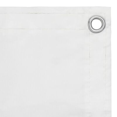 vidaXL Paravento da Balcone Bianco 90x600 cm in Tessuto Oxford