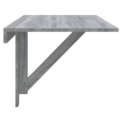 vidaXL Tavolino Muro Pieghevole Grigio Sonoma 100x60x56 cm Multistrato