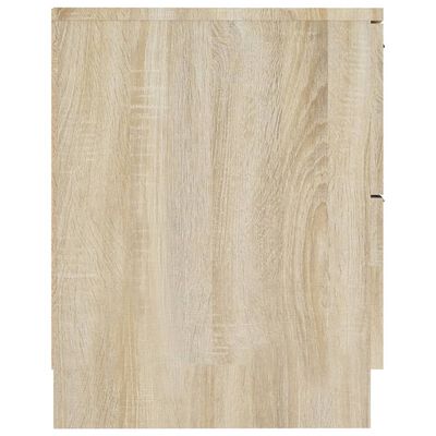 vidaXL Comodini 2 pz Rovere Sonoma in Legno Multistrato