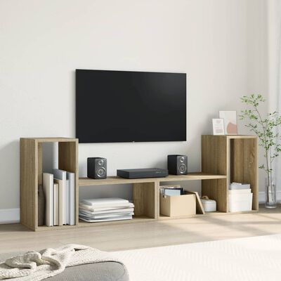 vidaXL Mobili TV 2 pz Rovere Sonoma 75x30x50 cm in Legno Multistrato