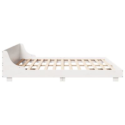 vidaXL Letto senza Materasso Bianco 180x200 cm Legno Massello di Pino