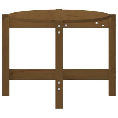 vidaXL Tavolino da Salotto Ambra 118x63x45cm in Legno Massello di Pino