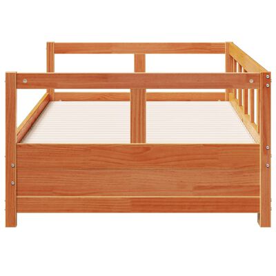 vidaXL Dormeuse senza Materasso Marrone Cera 80x200 cm Legno di Pino