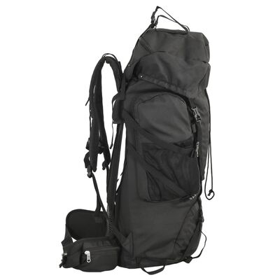 vidaXL Zaino da Trekking Nero 60 L in Tessuto Oxford