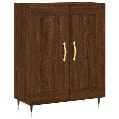 vidaXL Credenza Rovere Marrone 69,5x34x180 cm in Legno Multistrato