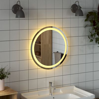 vidaXL Specchio da Bagno LED 50 cm Rotondo