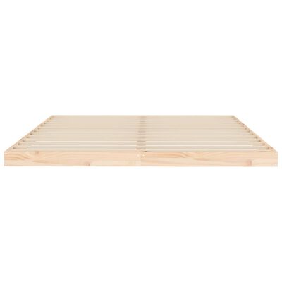 vidaXL Giroletto senza Materasso 160x200 cm in Legno Massello di Pino