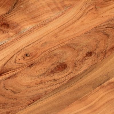 vidaXL Piano per Tavolo Ø50x2,5 cm Rotondo in Legno Massello di Acacia