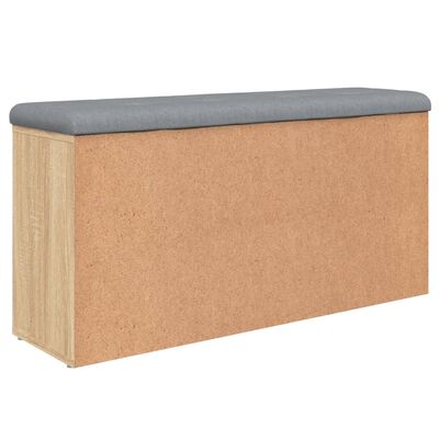 vidaXL Panca Porta Scarpe Rovere Sonoma 102x32x50 cm Legno Multistrato