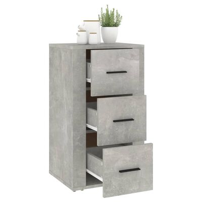 vidaXL Credenza Grigio Cemento 40x33x70 cm in Legno Multistrato