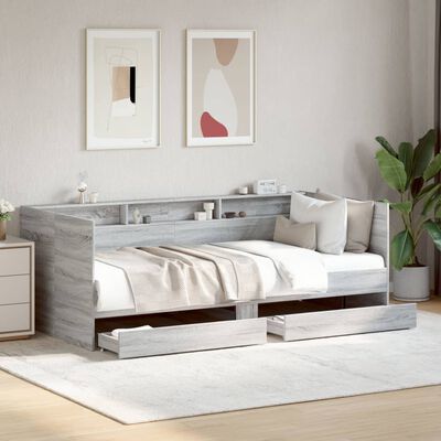 vidaXL Divano Letto con Cassetti senza Materasso 75x190 cm