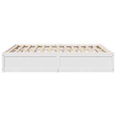 vidaXL Letto senza Materasso Bianco 180x200 cm Legno Massello di Pino