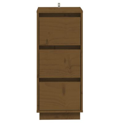 vidaXL Credenze 2 pz Ambra 32x34x75 cm in Legno Massello di Pino