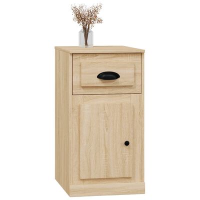 vidaXL Mobiletto Cassetto Rovere Sonoma 40x50x75 cm Legno Multistrato