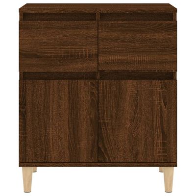 vidaXL Credenza Rovere Marrone 60x35x70 cm in Legno Multistrato