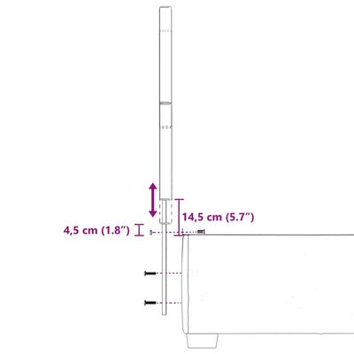 vidaXL Giroletto a Molle con Materasso Tortora 100x200 cm in Tessuto