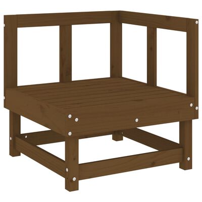 vidaXL Set Salotto da Giardino 7 pz ambra in Legno Massello di Pino