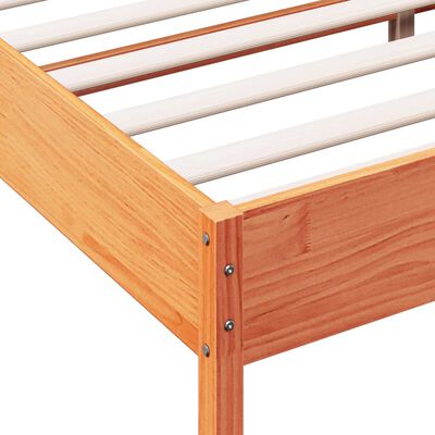 vidaXL Letto senza Materasso Marrone Cera 120x200 cm in Legno di Pino