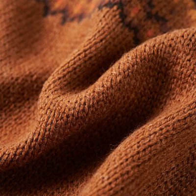 Maglione per Bambini Lavorato a Maglia Cognac 128