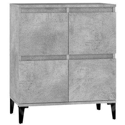 vidaXL Credenza Grigio Cemento 60x35x70 cm in Legno Multistrato