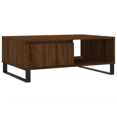 vidaXL Tavolino da Salotto Rovere Marrone 90x60x35cm Legno Multistrato