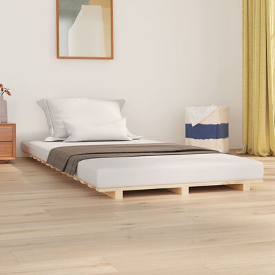 vidaXL Giroletto senza Materasso 75x190 cm in Legno Massello di Pino