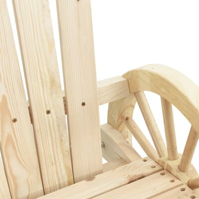 vidaXL Sedie da Giardino Adirondack 4 pz in Legno Massello di Abete