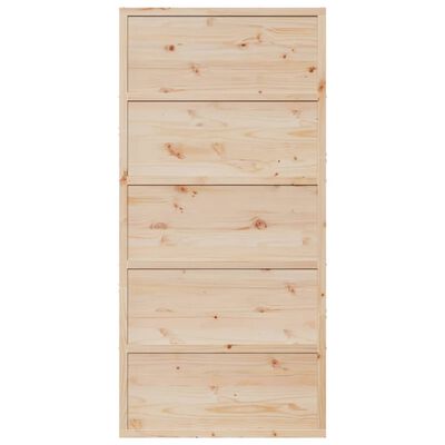 vidaXL Porta per Granaio 100x208 cm in Legno Massello di Pino