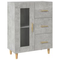 vidaXL Credenza Grigio Cemento 69,5x34x90 cm in Legno Multistrato