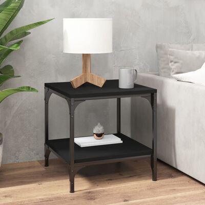 vidaXL Tavolini 2pz Nero 40x40x40 cm in Legno Multistrato