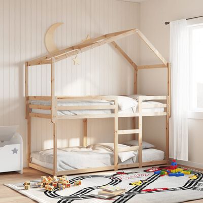 vidaXL Tetto per Letto Bambini 203x80,5x142 cm Legno Massello di Pino