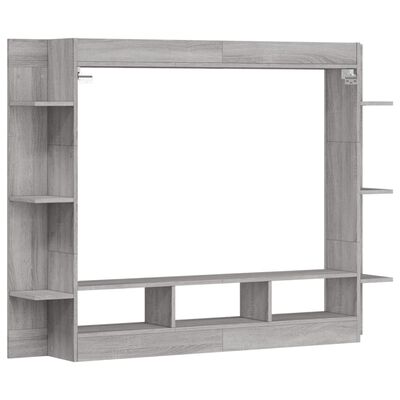 vidaXL Mobile Porta TV Grigio Sonoma 152x22x113cm in Legno Multistrato