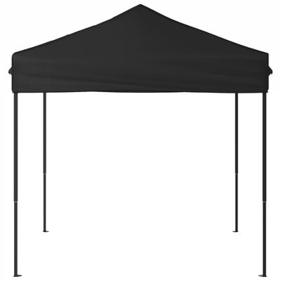 vidaXL Tenda per Feste Pieghevole Nera 2x2 m