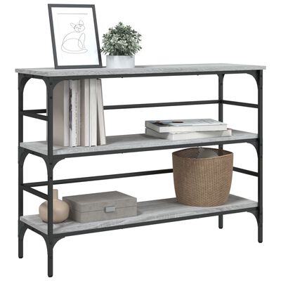 vidaXL Tavolo Consolle Grigio Sonoma 100x32x75 cm in Legno Multistrato