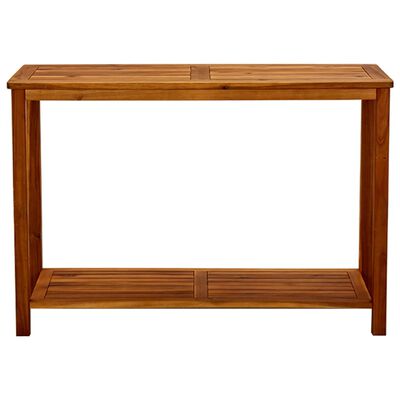 vidaXL Tavolo Consolle da Giardino 110x40x75cm Legno Massello Acacia