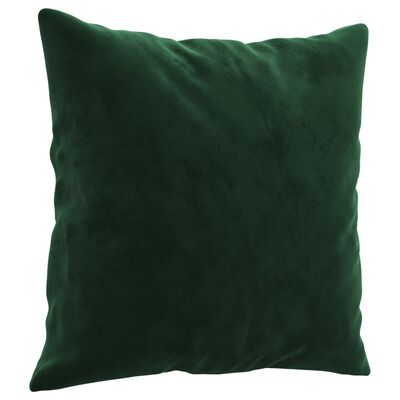 vidaXL Cuscini Decorativi 2 pz Verde Scuro 40x40 cm in Velluto