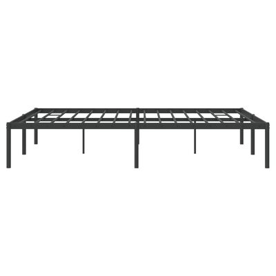 vidaXL Giroletto in Metallo Nero 140x190 cm