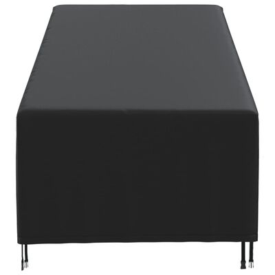 vidaXL Copertura per Sdraio Nera 210x80x45/75 cm 420D Oxford