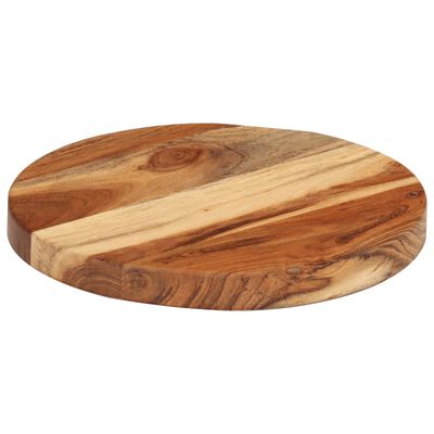 vidaXL Tagliere Ø25x2,5 cm in Legno Massello di Acacia