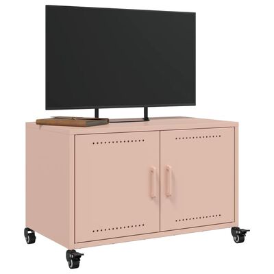 vidaXL Mobile TV Rosa 68x39x43,5 cm in Acciaio