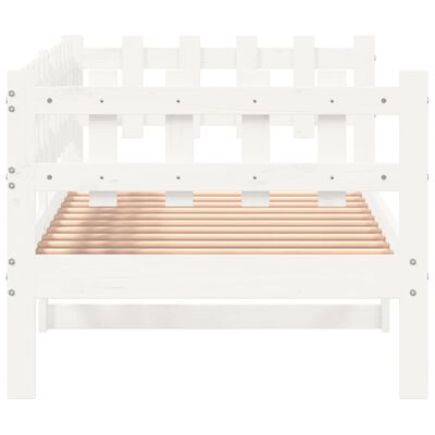 vidaXL Dormeuse senza Materasso Bianca 80x200 cm Legno Massello Pino