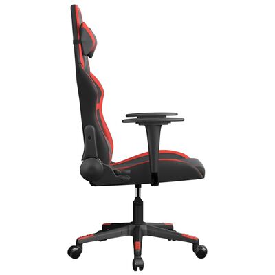 vidaXL Sedia da Gaming Nera e Rossa in Similpelle