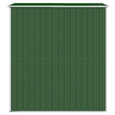 vidaXL Capanno da Giardino Verde 192x191x223cm Acciaio Zincato